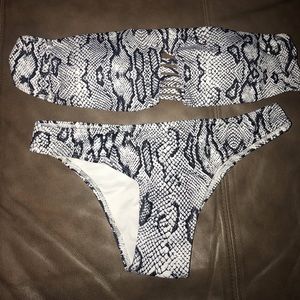 Brand new snake skin 2 piece
